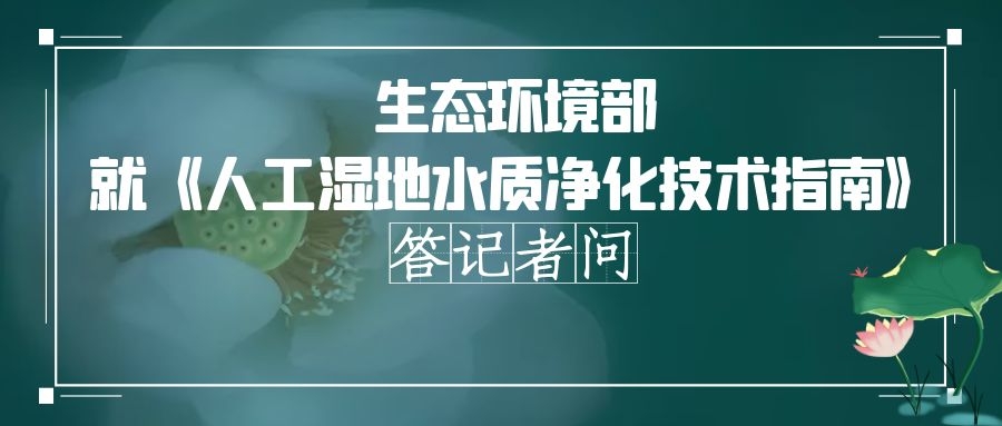 政策解读 | 稳定人工湿地水质净化效果，实现长期有效运行